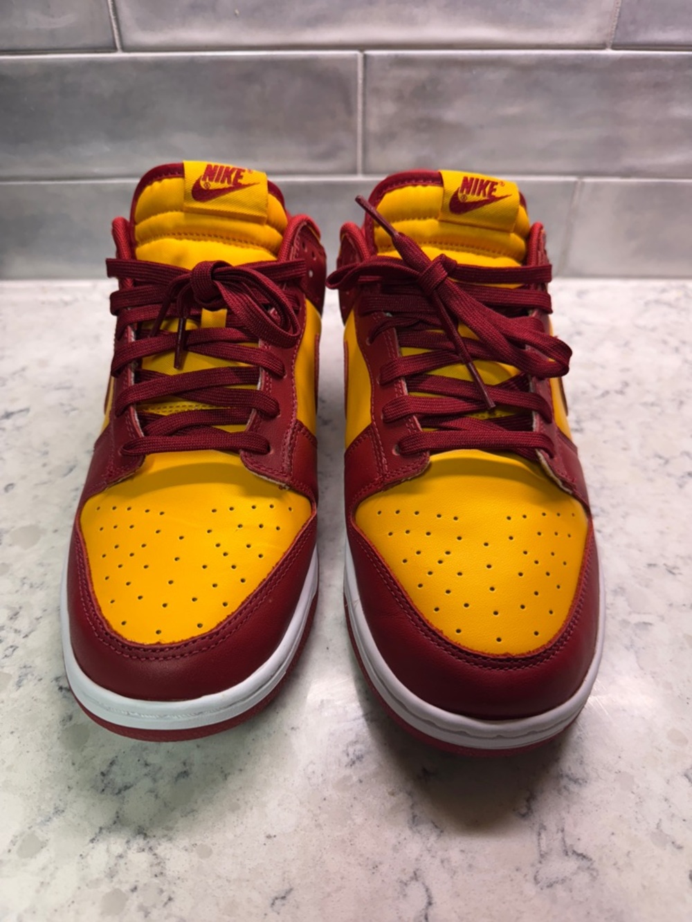 Nike Dunk Low Retro Midas Gold/ Tough Red Size 12